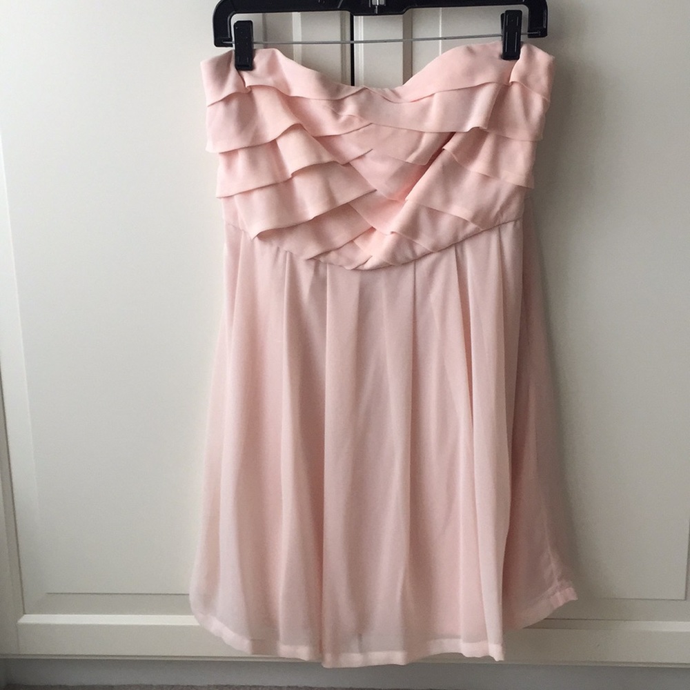 Strapless Chiffon Dress